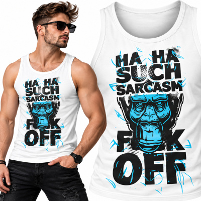 TANK TOP ŚMIESZNY HA HA SUCH